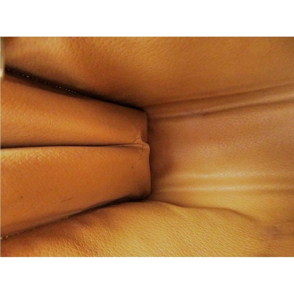 Celine Tan and Brown Patterned Satchel - Picture 9 of 11